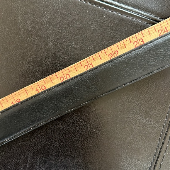 Reversible black/brown metal buckle belt - Picture 6 of 12